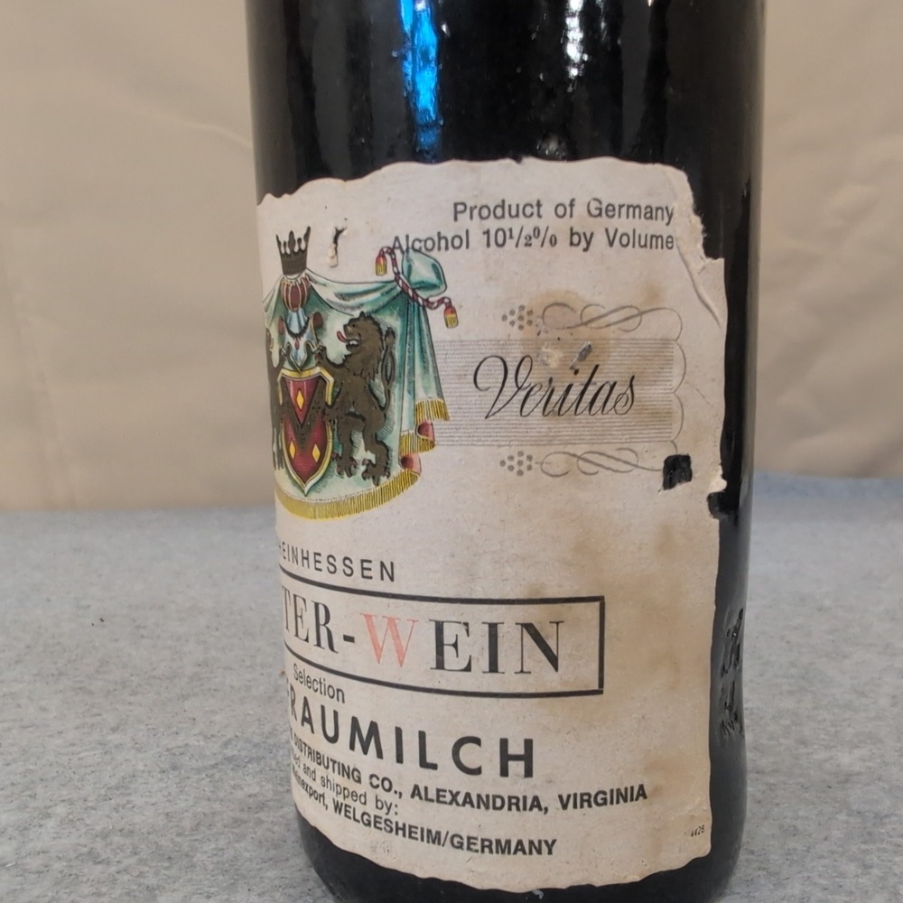 Vintage 1960's Meister Wein Liebfraumilch Rhine Stonewear Wine Bottle‎ Germany - Picture 4 of 8